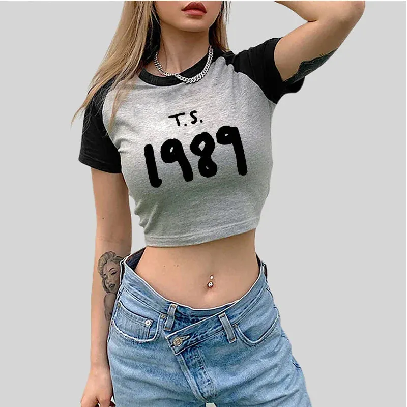 1989 Y2k Crop Top Music Fans Fairy Grunge Crop Top