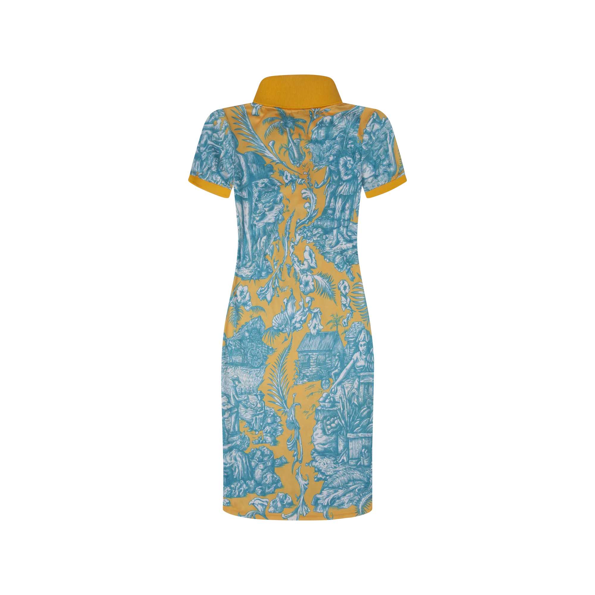 50TH INDEPENDENCE POLO DRESS-GOLD