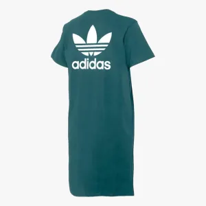 adidas Womens Big Tref Tee Dress Turq