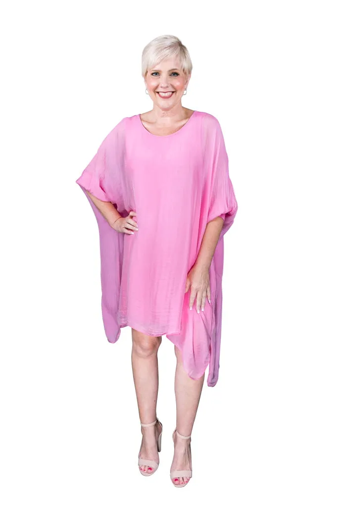 Alessia Silk Kaftan Dress (DQ202)