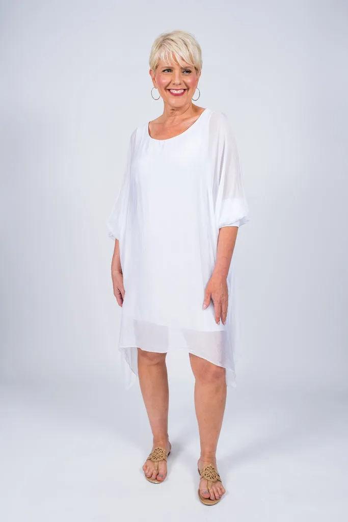 Alessia Silk Kaftan Dress (DQ202)