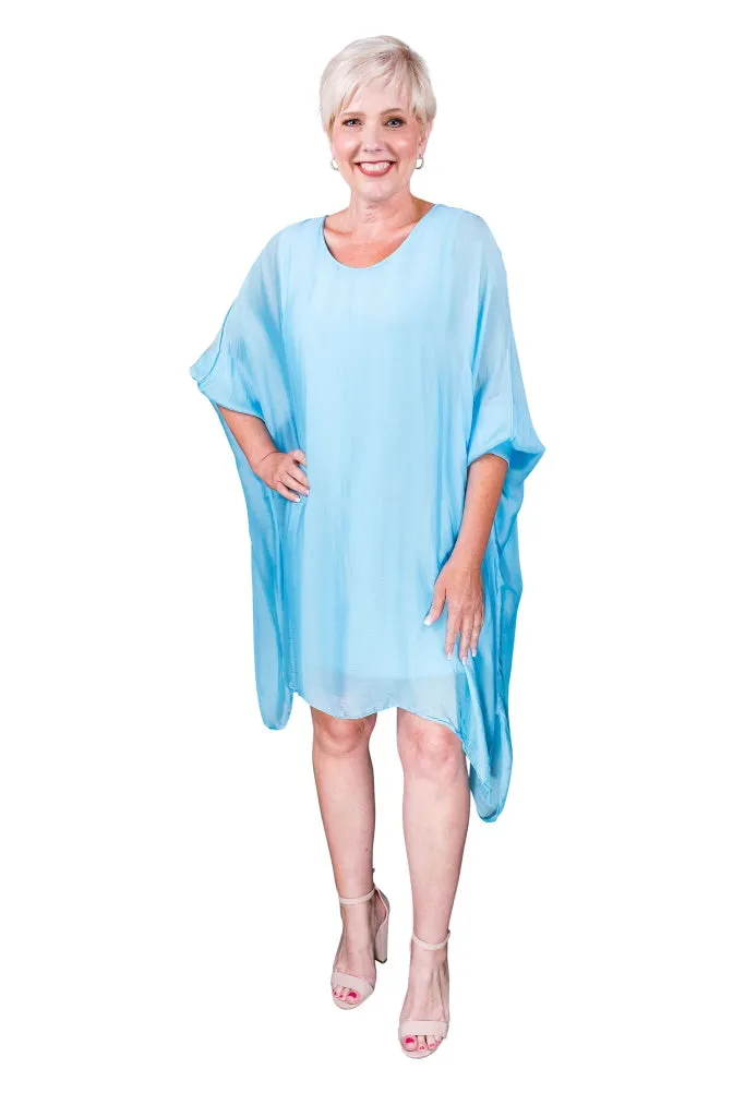 Alessia Silk Kaftan Dress (DQ202)