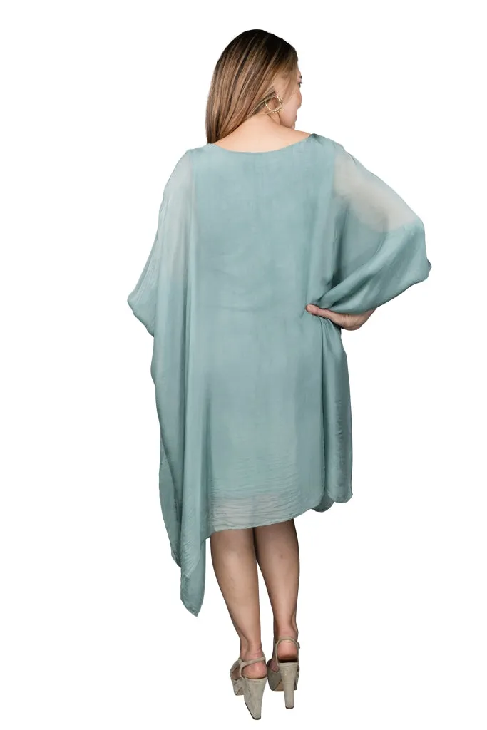 Alessia Silk Kaftan Dress (DQ202)