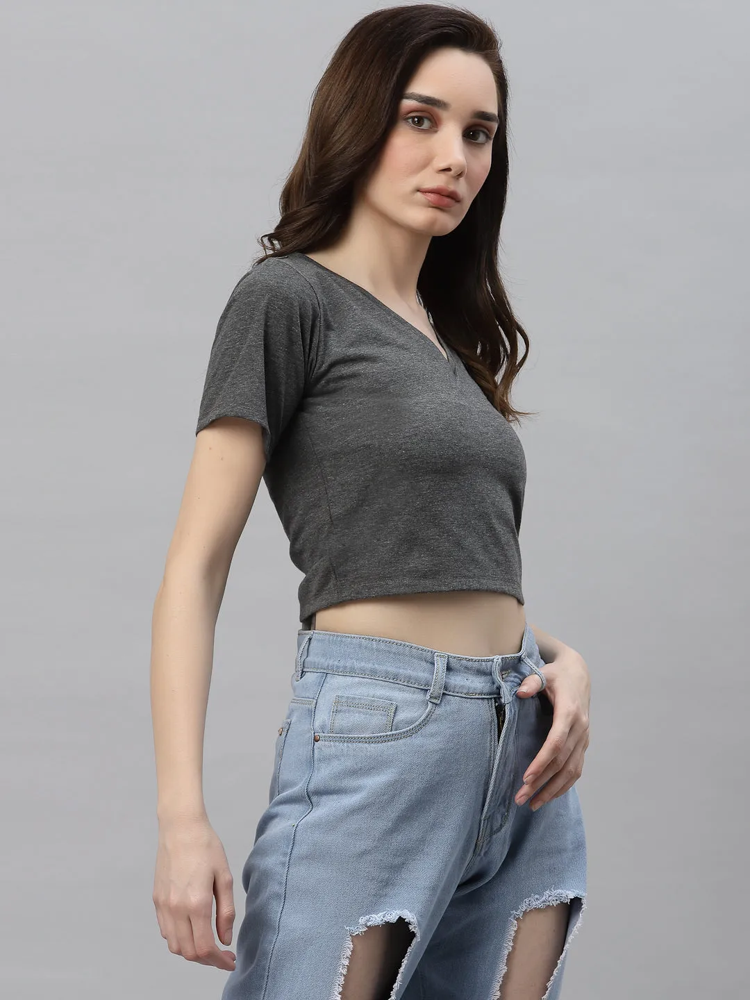 Basic V Neck Top