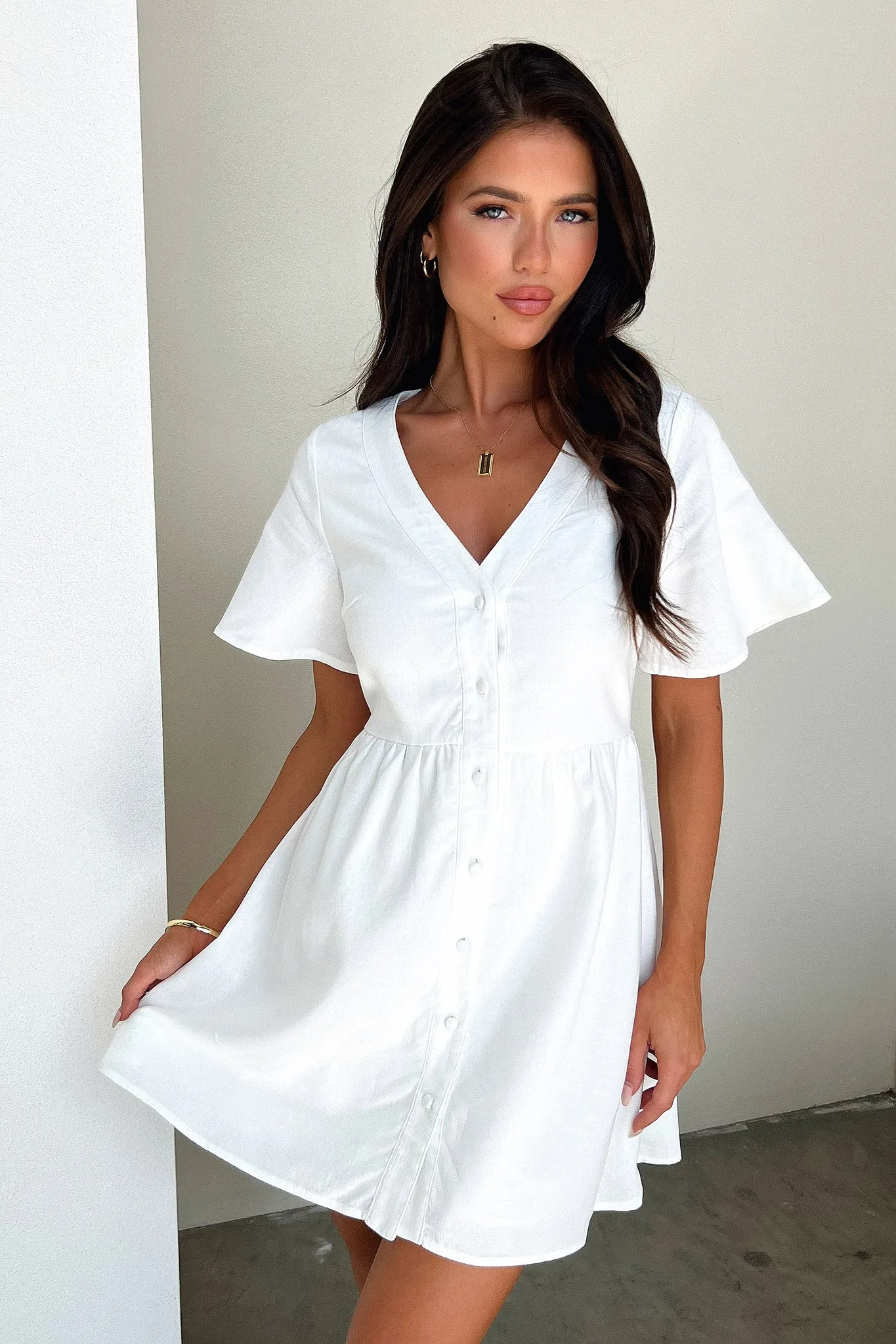 Breena Dress - White