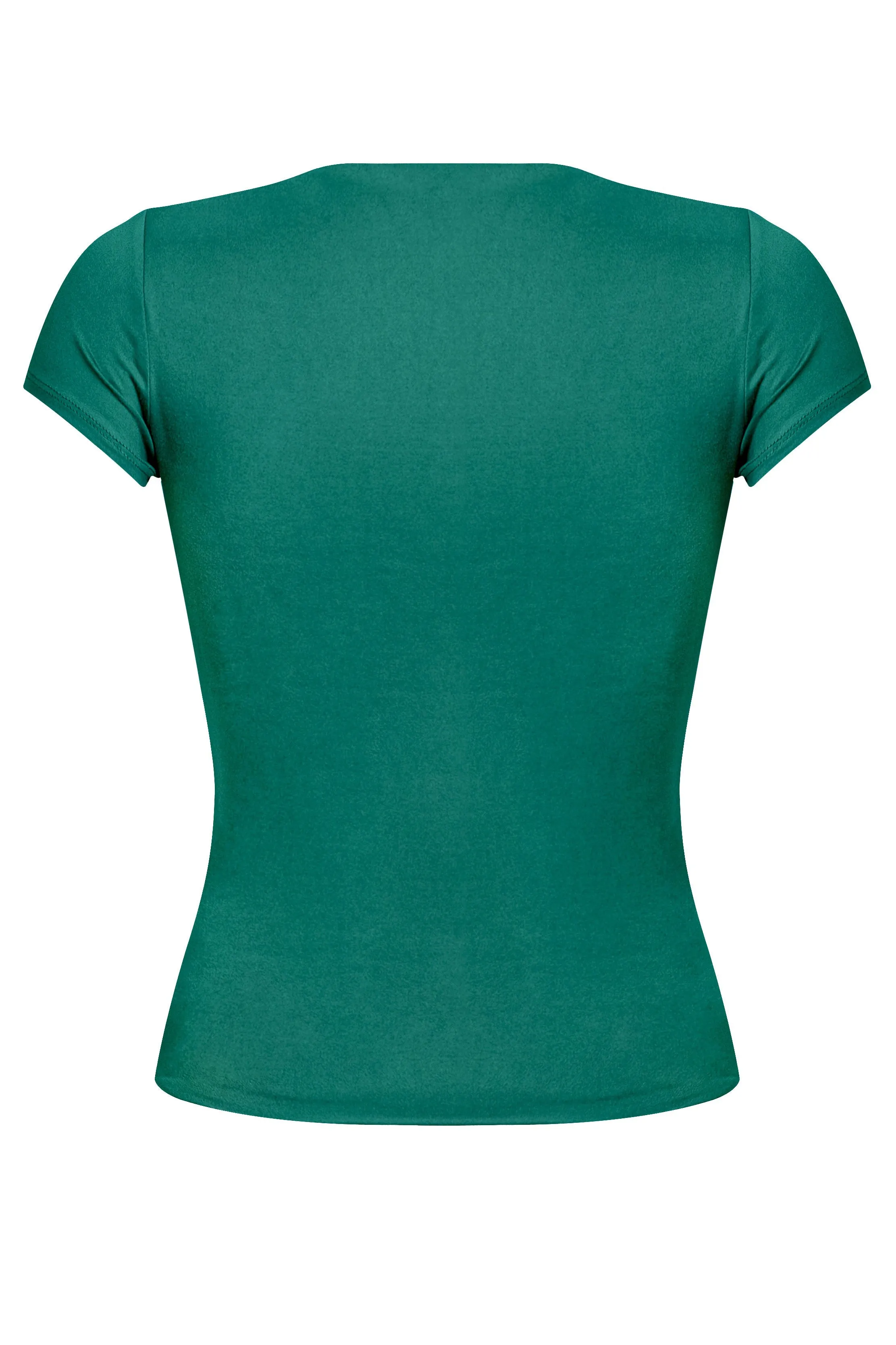 Cara Short Sleeve Top (Hunter Green)