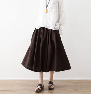 Casual Summer Women Skirts Women Skirts Women Linen Cotton Skirts ATM962315