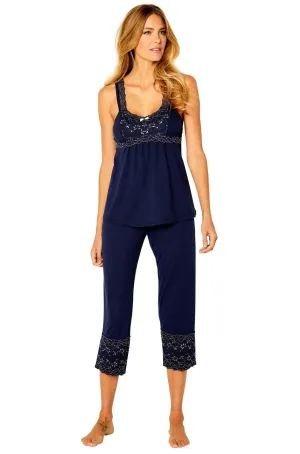 Coco Tank Camisole Cropped Pant PJ Set - Clearance Rack