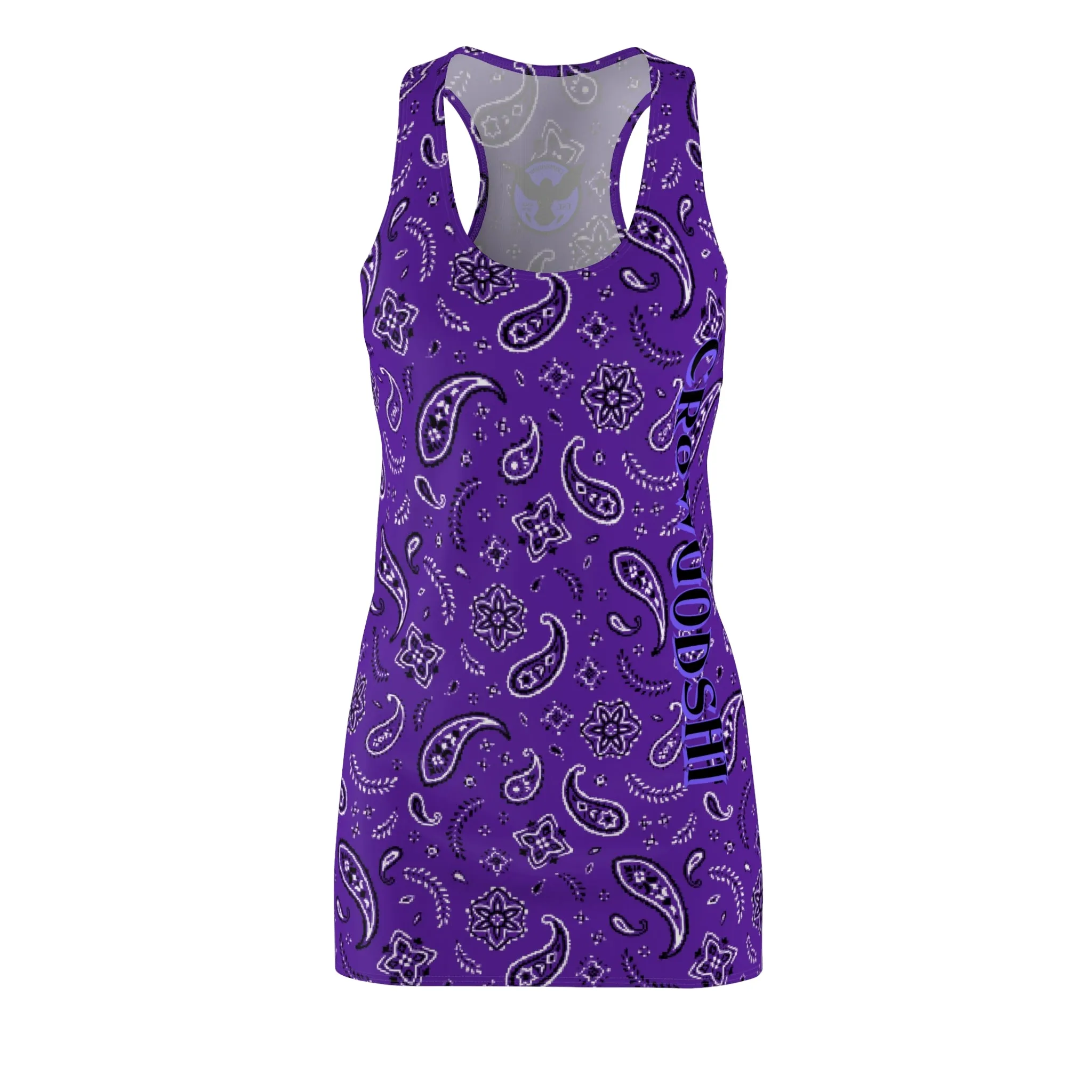 Crowgodshi Women's Purple Colors Racerback Dress