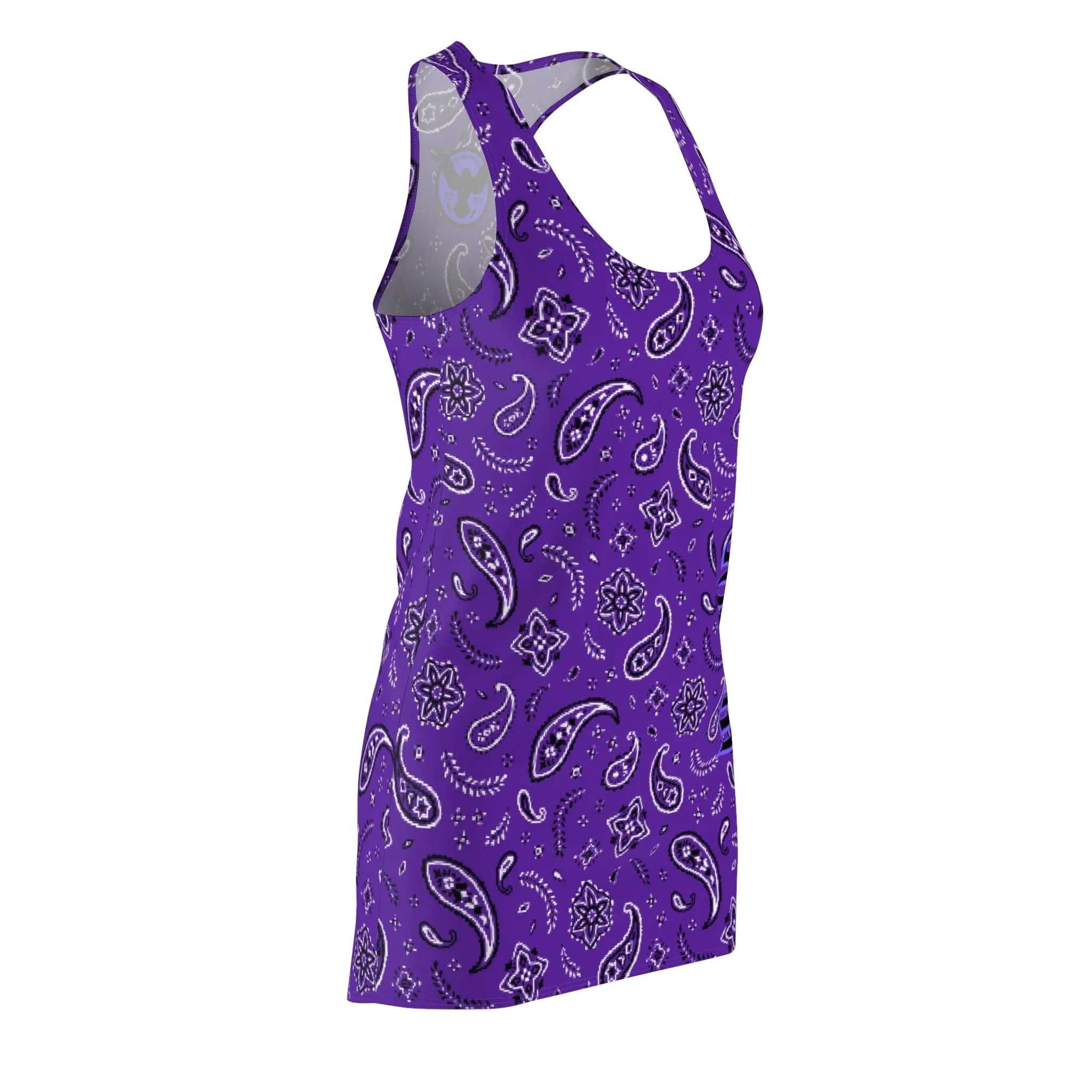 Crowgodshi Women's Purple Colors Racerback Dress