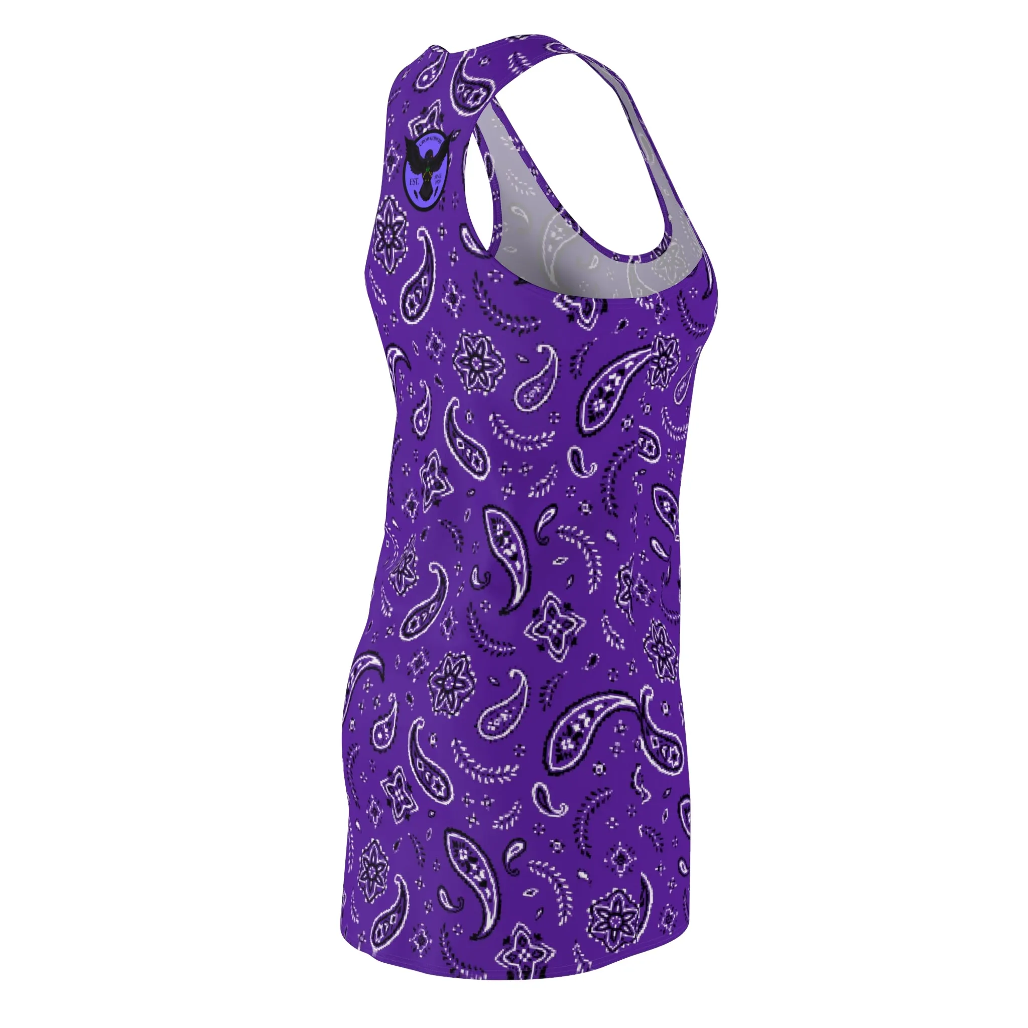 Crowgodshi Women's Purple Colors Racerback Dress