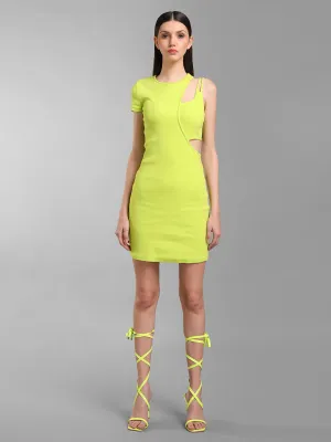 Cut-Out Rib Dress