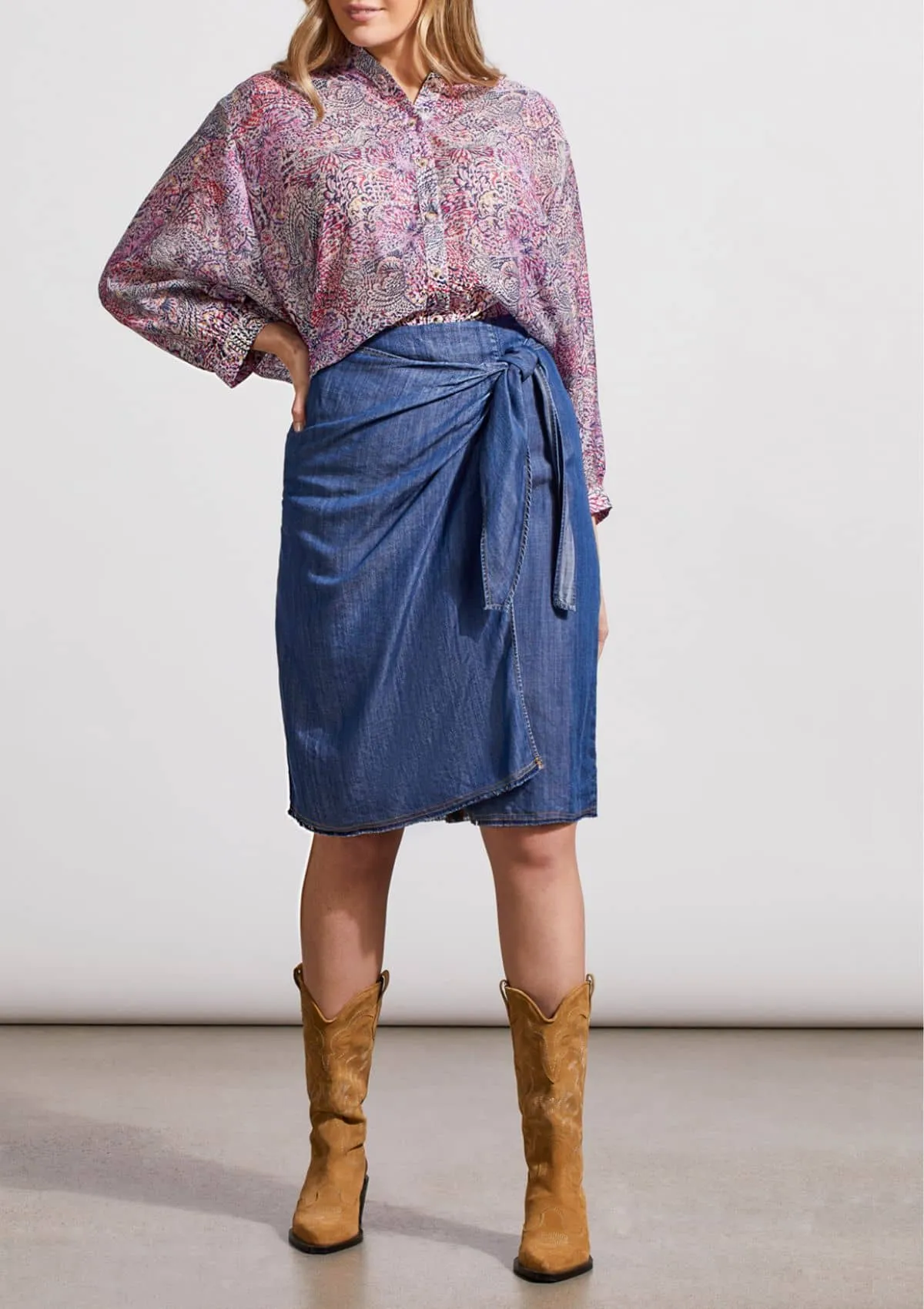 Flowy Haven Midi Wrap Skirt