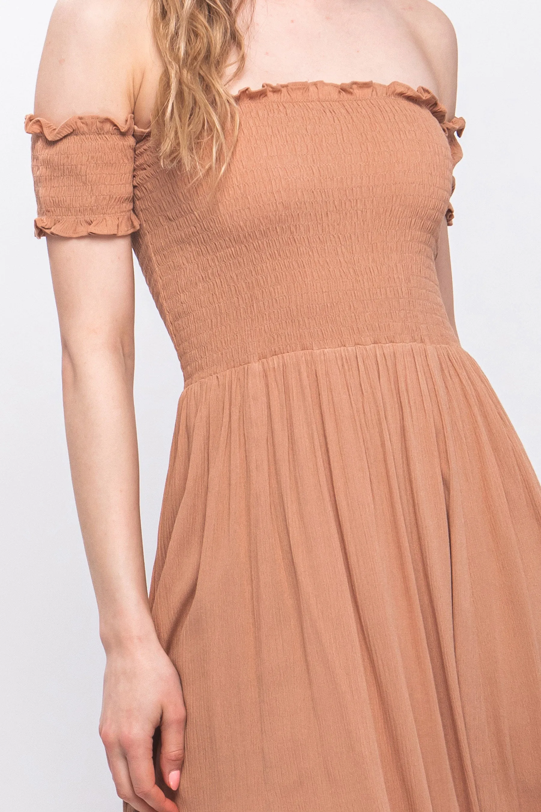 Flowy Off The Shoulder Dress - 6 colors - Ships from The USA