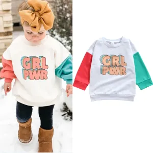 'Girl PWR'  Long Sleeve Sweatshirt, 2T-6T