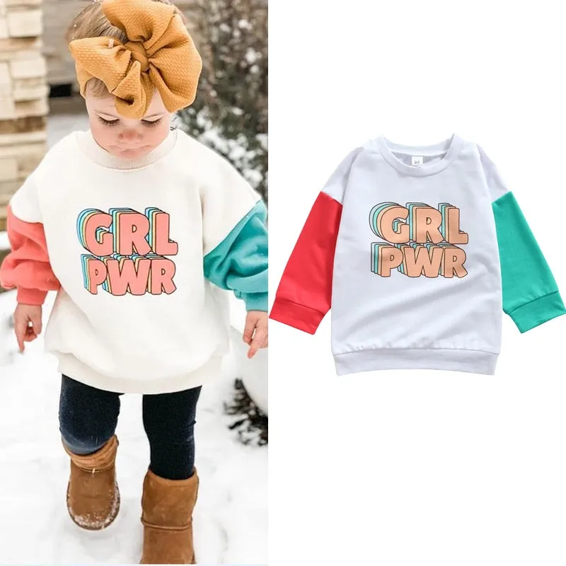 'Girl PWR'  Long Sleeve Sweatshirt, 2T-6T