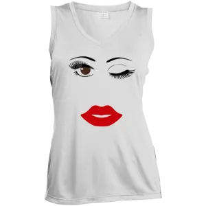 Lady Wink Ladies' Sleeveless V-Neck Performance Tee