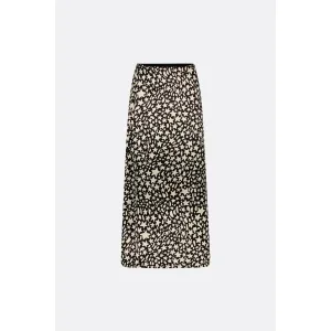 Laurie Midi Skirt Star Sisters Print Black/Cream