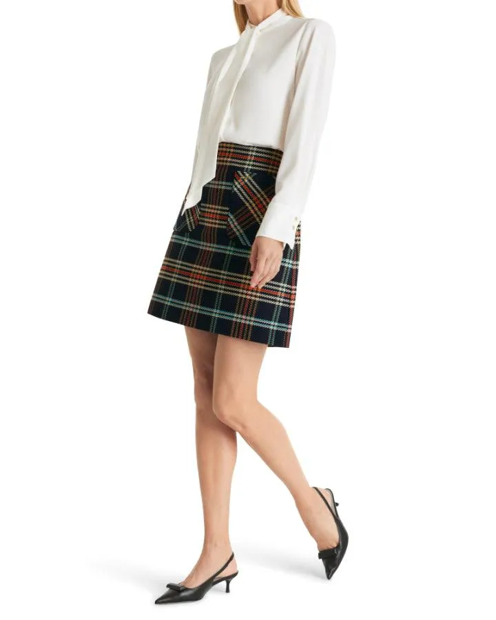 Marc Cain Plaid Mini Skirt