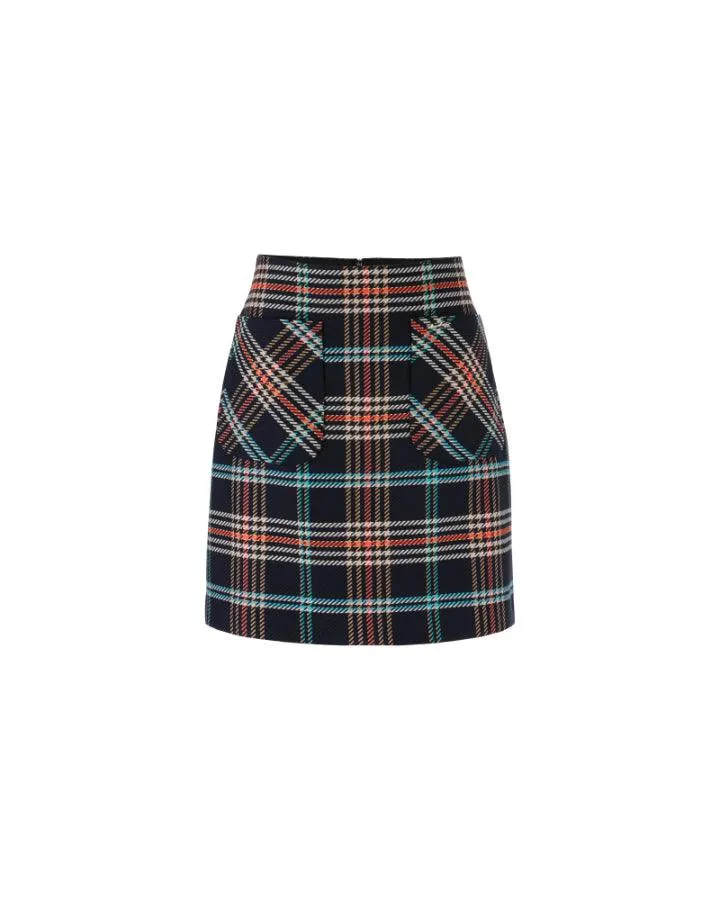 Marc Cain Plaid Mini Skirt