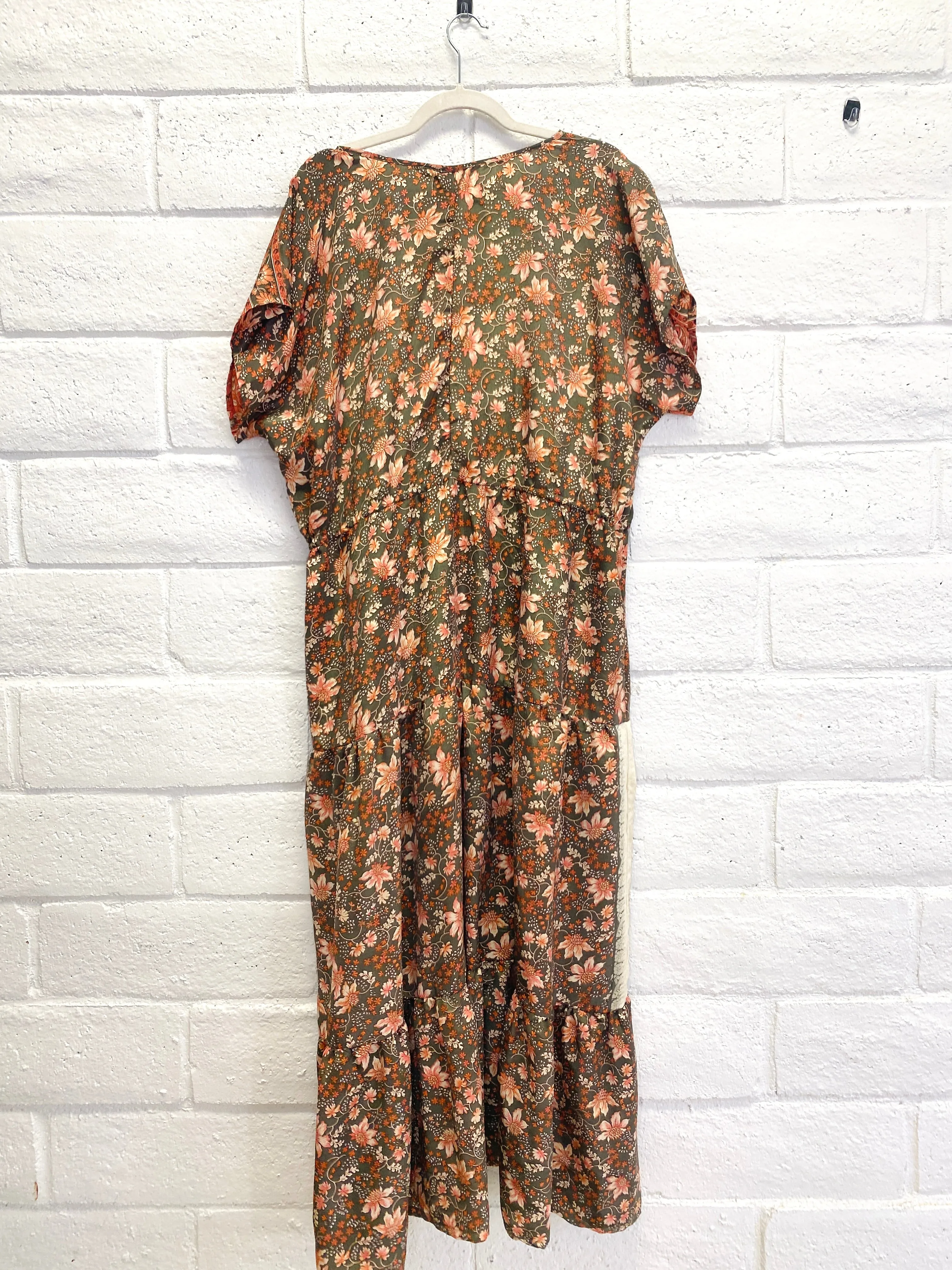 Meadow Dress - L - Orange Sweet Cream