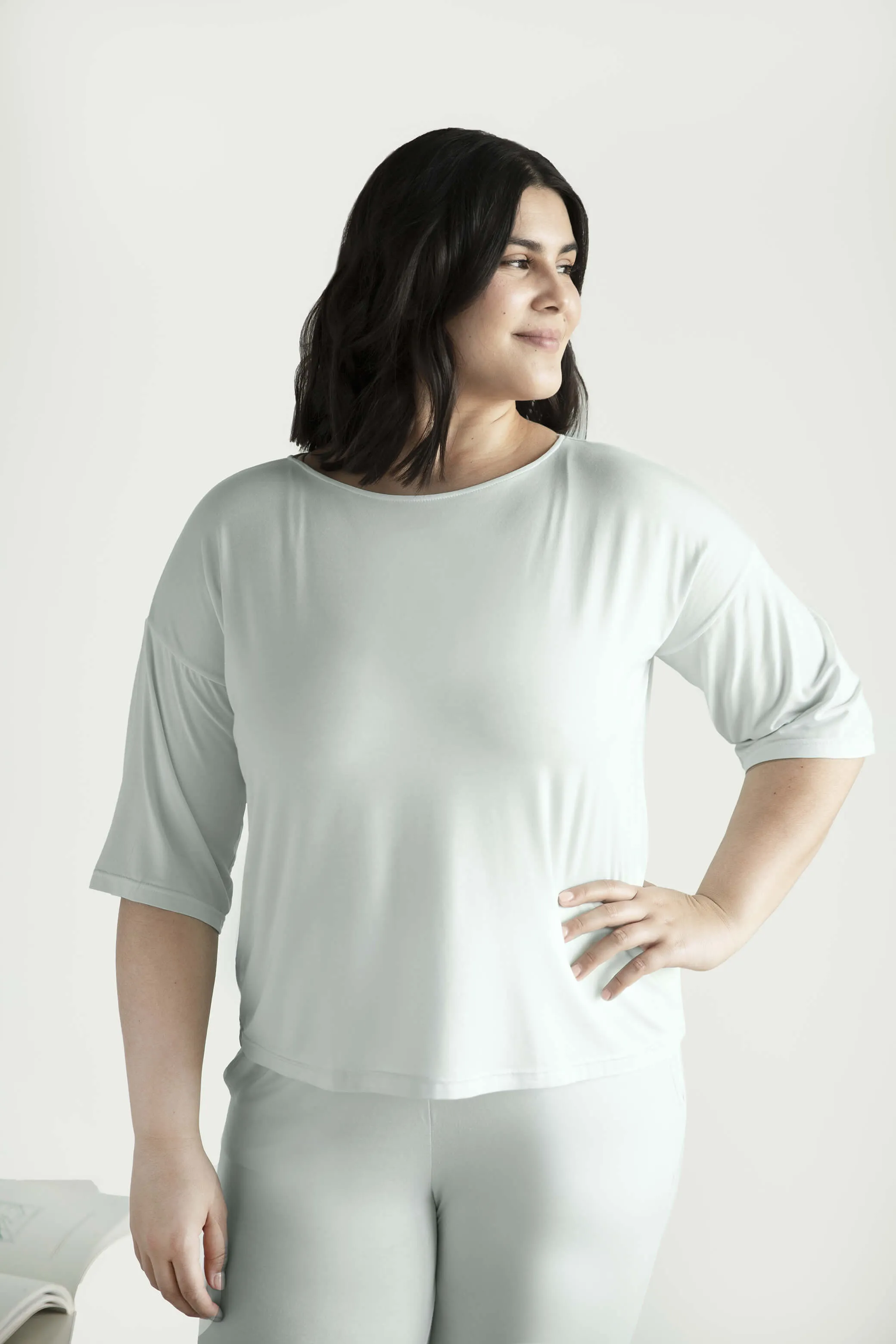 Naked Modal Boat Neck Tee