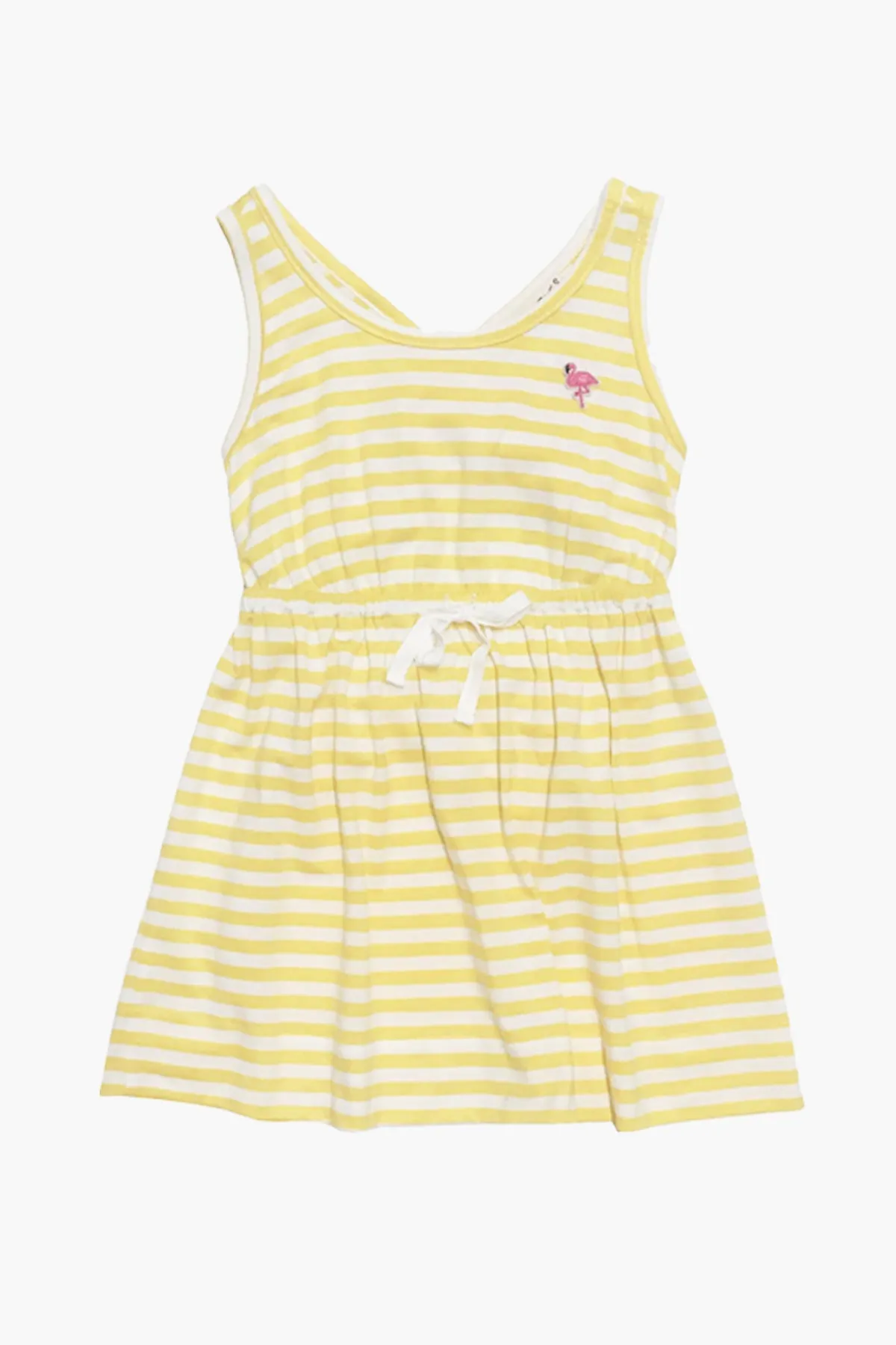 Peas and Queues Strawberry Fields Girls Dress - Yellow (Size 3 left)