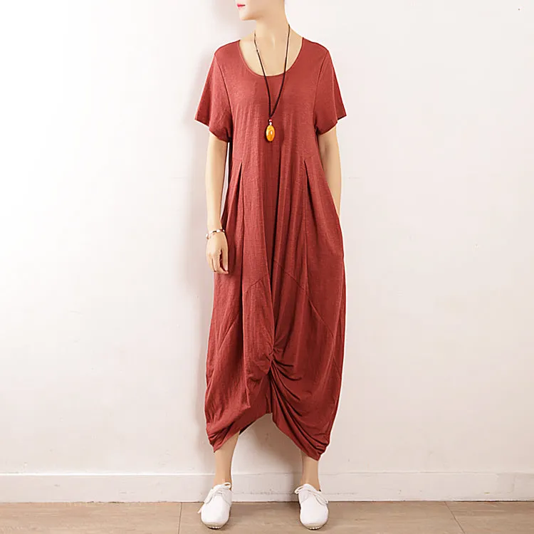 Pleated casual summer Women Dresses long women dresses AMT962316