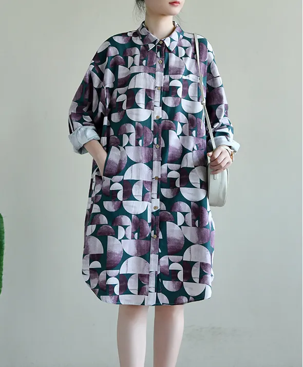 Print Women Dresses Casual Summer Cotton Women Dresses TRCP200819