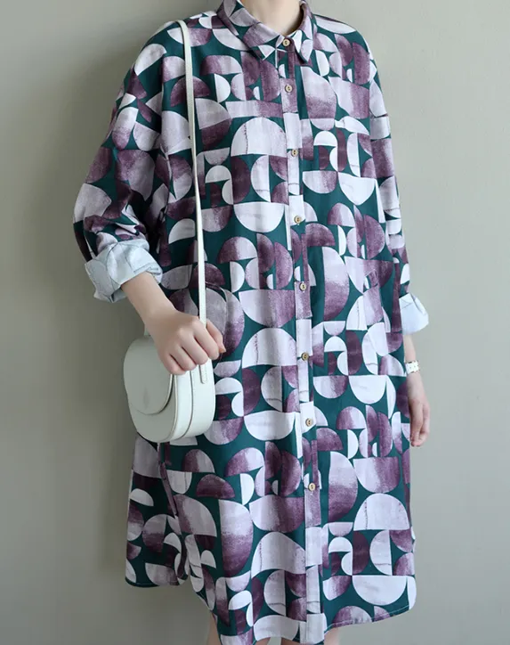 Print Women Dresses Casual Summer Cotton Women Dresses TRCP200819