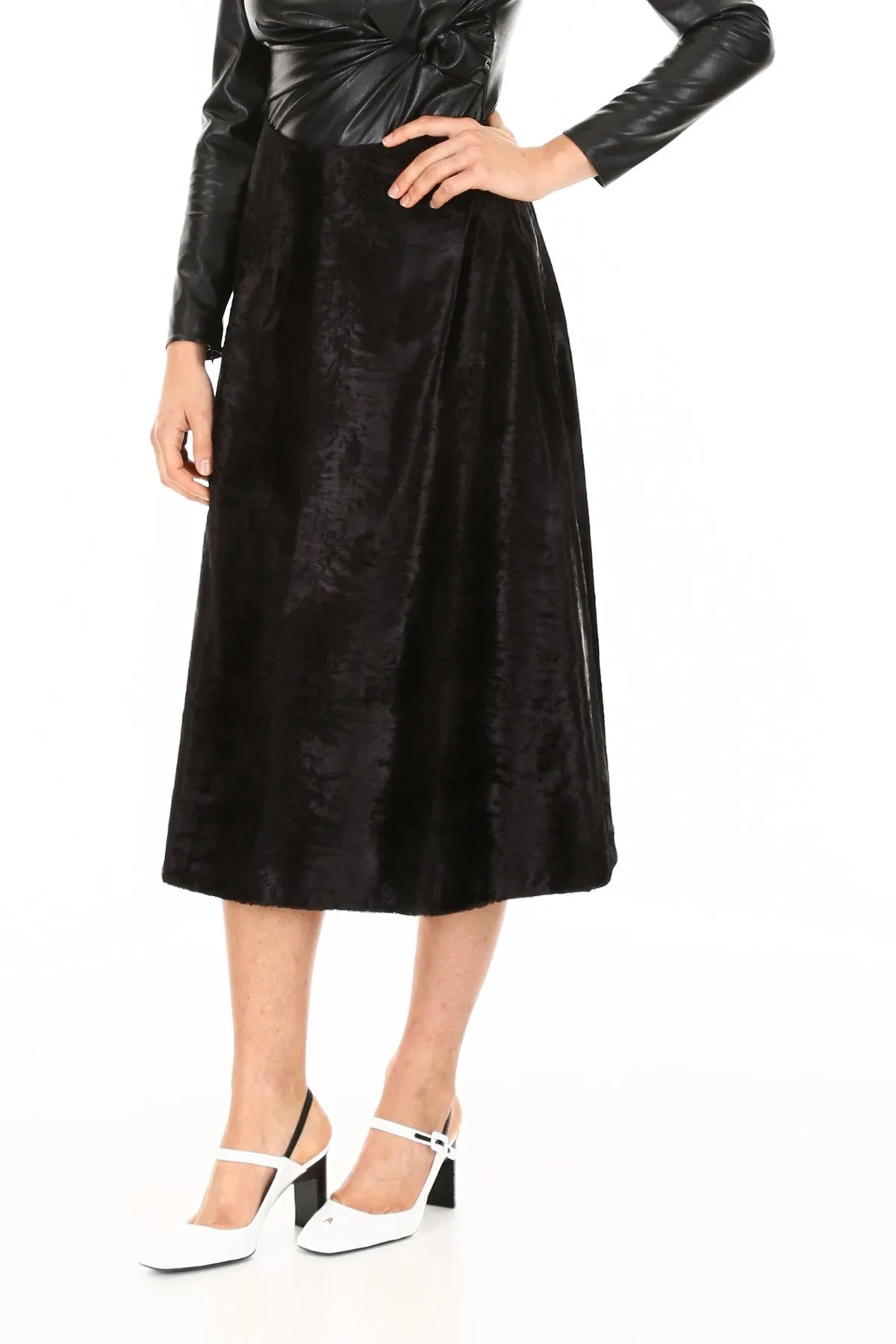 'S Max Mara Persian Flared Skirt