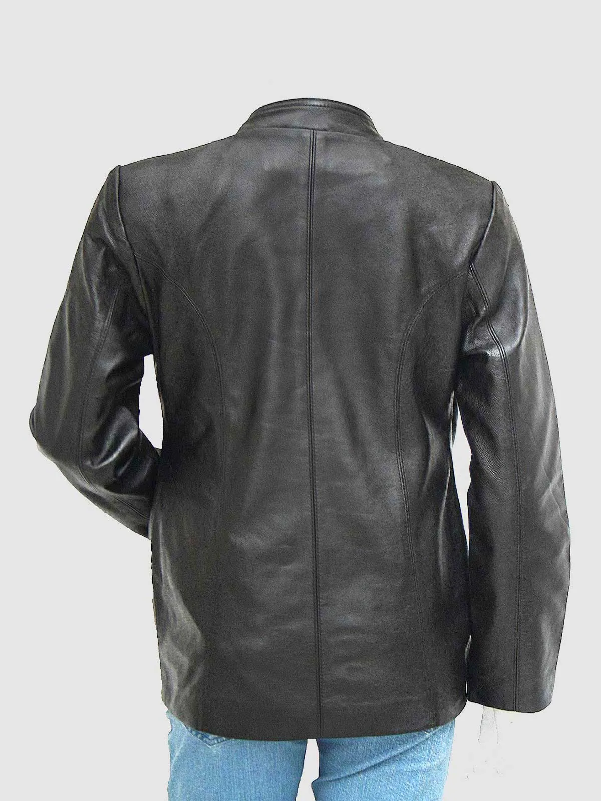 Slim Fit Black Leather Jacket