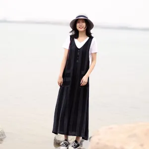 Stripe Women Dresses Casual Summer Women Dresses Long Women Dresses SSM9722