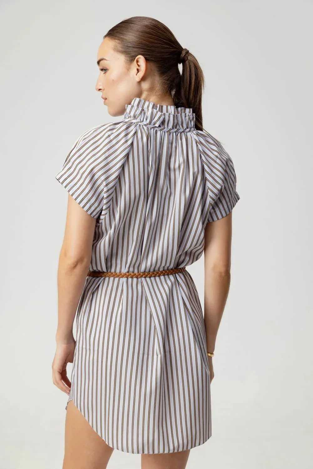 Su191 Stripe Shift Dress