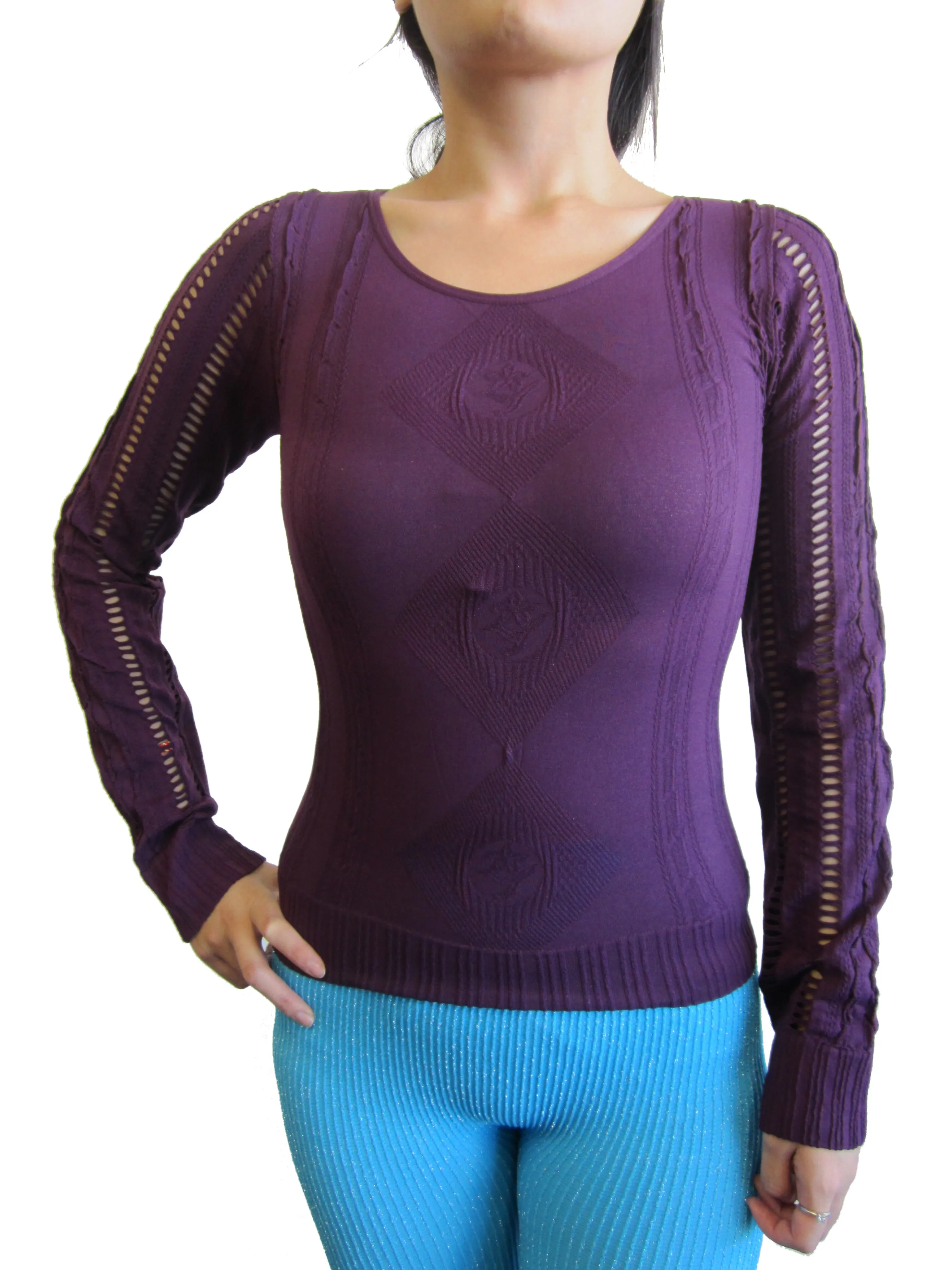 Tops Long Sleeve Petite Holes  (BAIK-07)