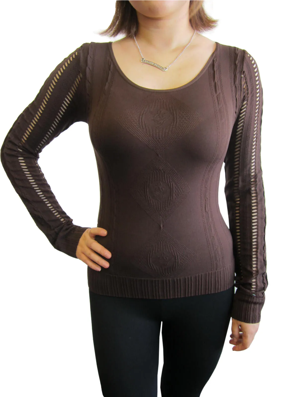 Tops Long Sleeve Petite Holes  (BAIK-07)