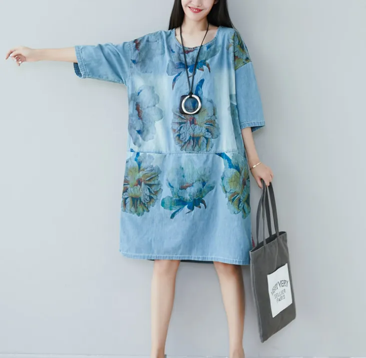 Women Dresses Long Sleeve Casual Summer Cotton Linen Women Dresses CNHK07264