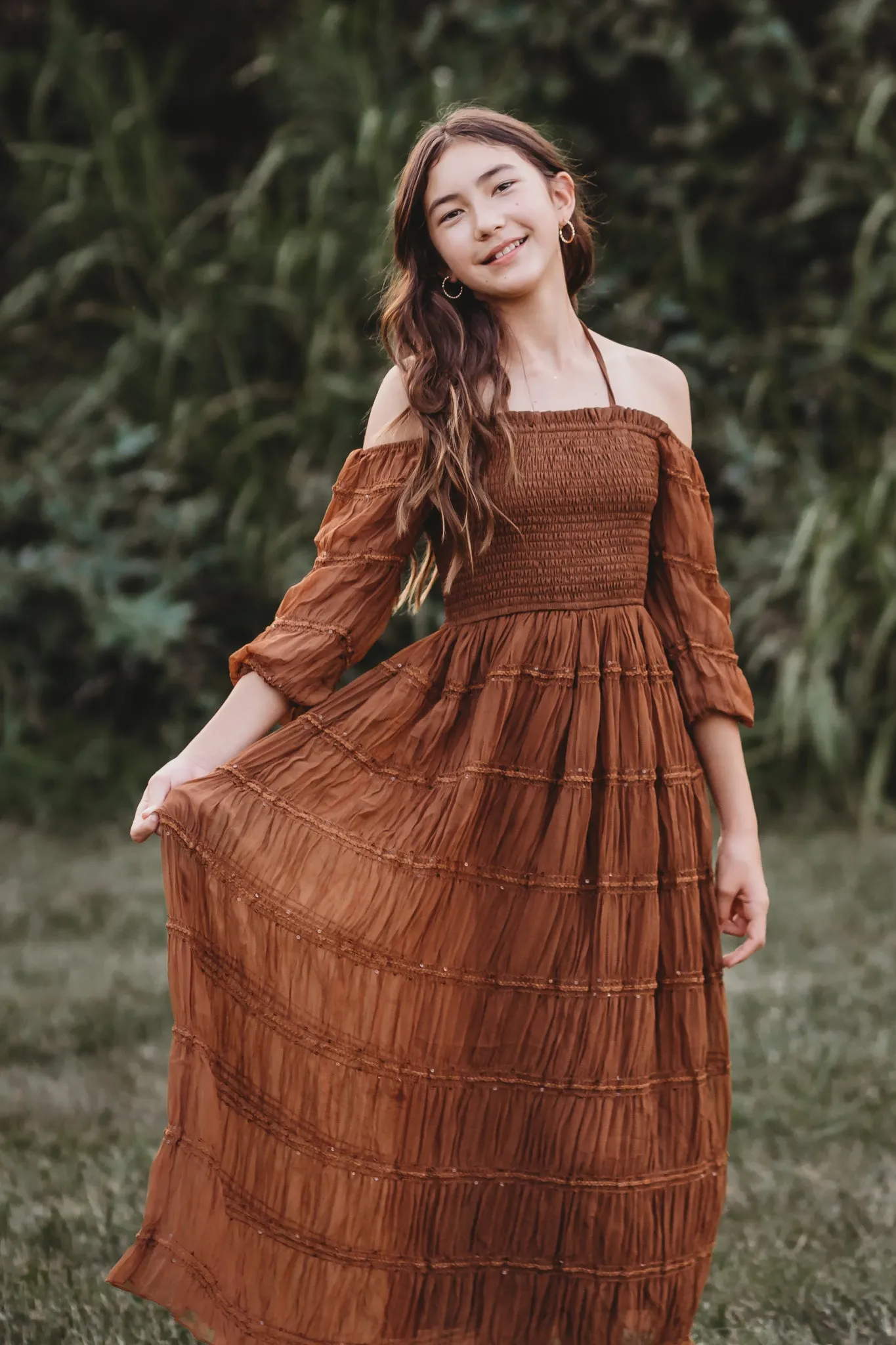 Women's Pippa Maxi (mocha chiffon)