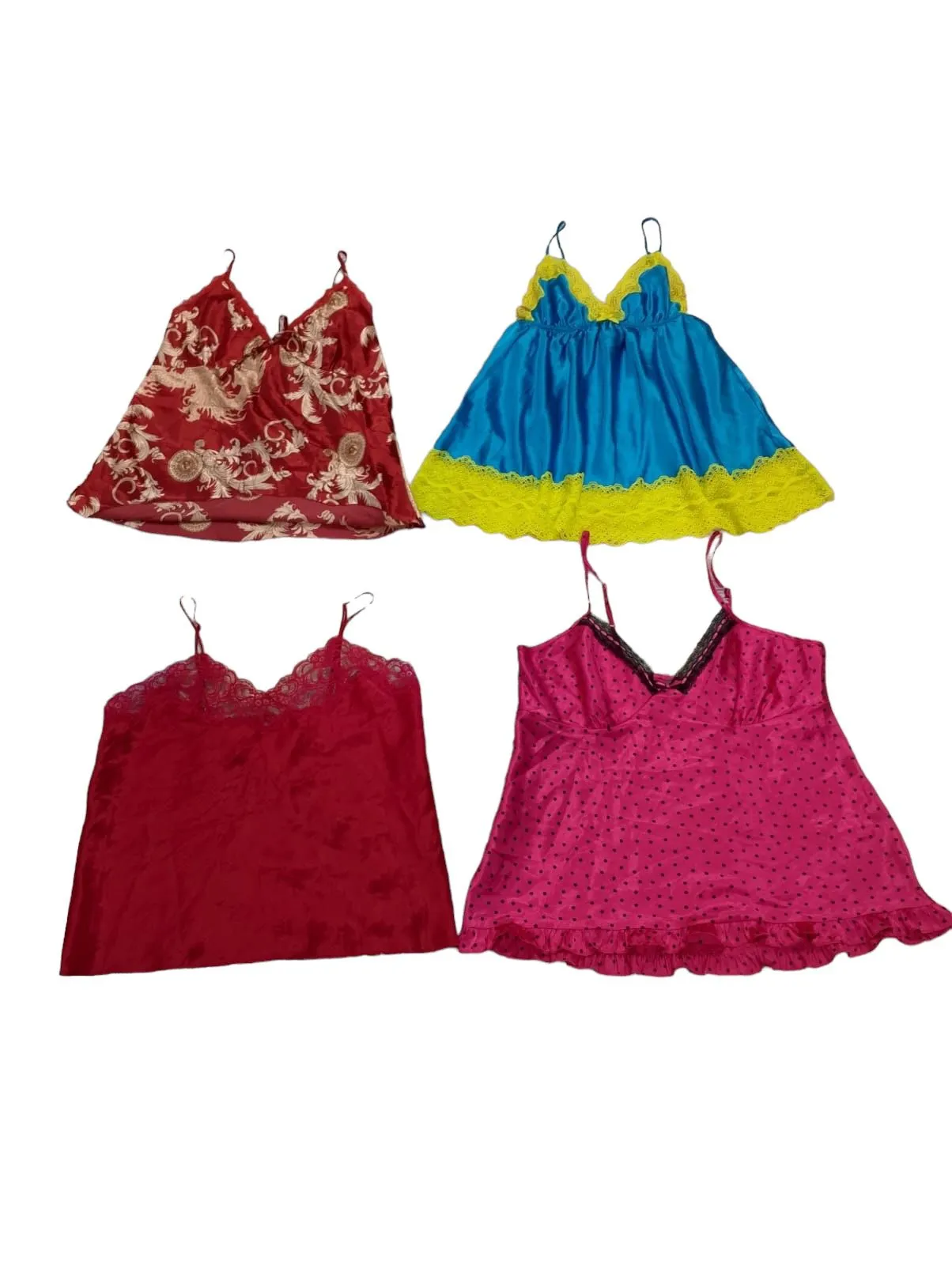 Y2K 24 Silk Slip Cute Tops Mix - 27 pcs - 6/5/24