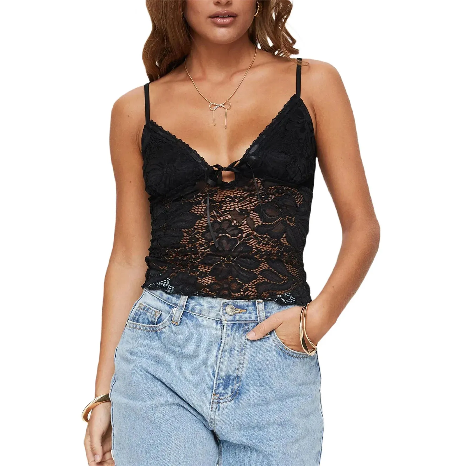 Y2k Sleeveless Backless Spaghetti Strap Sexy Club Summer Elegant Stylish Trendy Crop Top